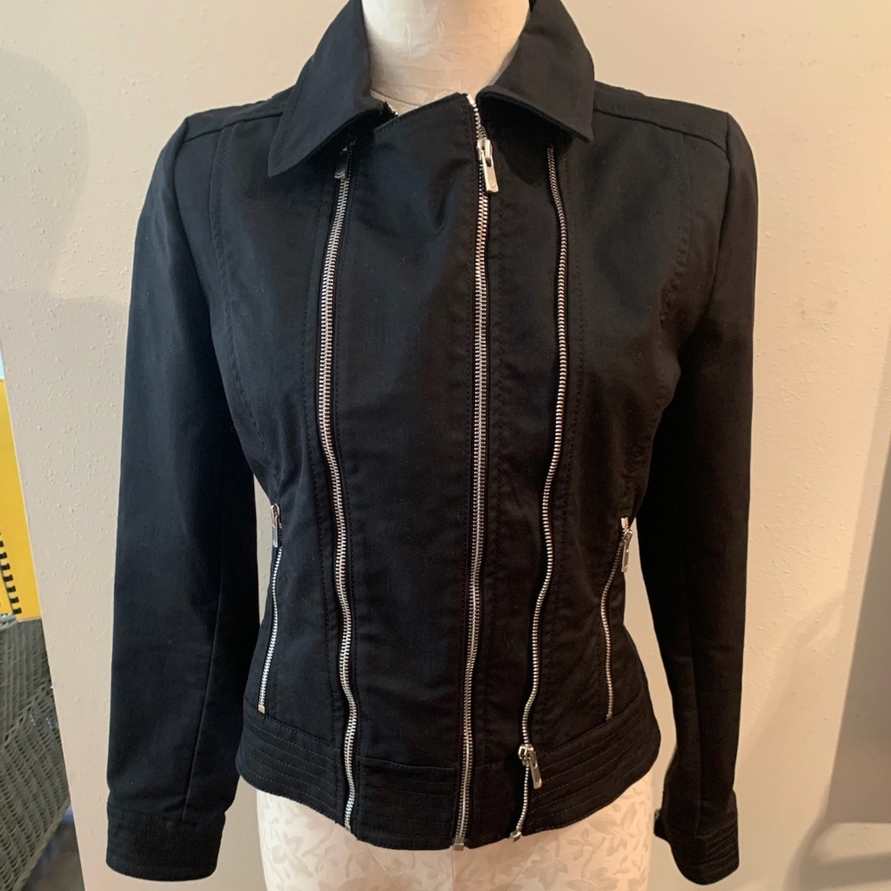 Madonna For H&M Black Women's Zip-Front Jacket